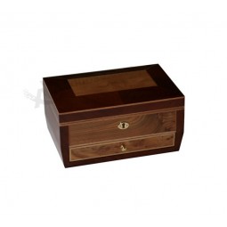 Großhandel benutzerdefinierte hoch-Ende dunkle Holz Schmuck SammelboX