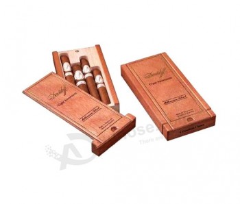 Schuifbare houten sigarenhumidor (Wb-007) Voor op maat met uw logo