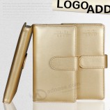Großhandelskundenspezifisches hochwertiges goldenes a6 Größe moleskine Notizbuch