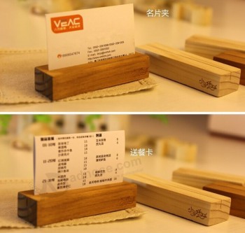 Wholesale custom high quality Nature Wooden Menu Desk Base