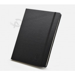 Groothandel custom hoge kwaliteit zwart moleskine lederen notEbook