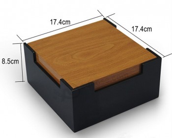 卸売カスタム高-端角型ヒンジ付き包装木箱