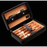 Couro Cohiba humidor armazenamento do charuto Para o Costume Com o seu logotipo