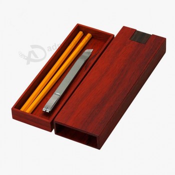 Venda por atAcado alta personalizado-CaiXas de presente de gaveta de lápis de jAcarandá de luXo final