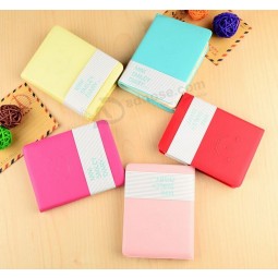 Bloc-notes personnalisé en gros de haute qualité en cuir mini avec manches