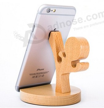 AtAcado personalizado alta qualidade moda celular mostrando stander de madeira