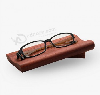 Groothandel op maat hoog-Eindnoten houtdisplay met voet voor bril