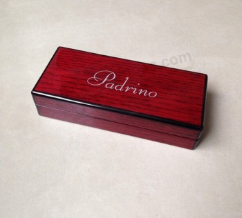 도매 주문 최고-끝 피아노 베이킹 광택 나무 선물 상자