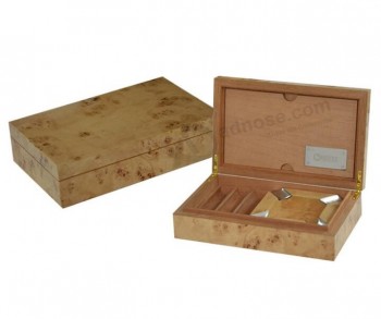 Fumoir boîte de rangement de cigares avec cendrier pour la Coutume avec votre logo