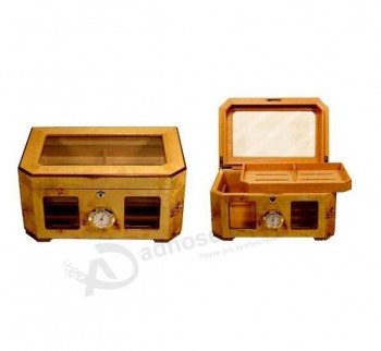 Multifunction Wooden Cigar Humidor Cabinet for custom with your logo
