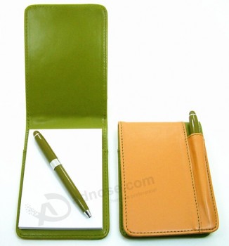 ペンフープで卸売カスタム高品質の小さな革のポケットの日記