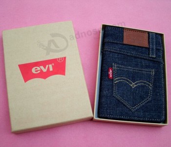 Wholesale custom high quality Vintage Jean Clothing Cover Journal with your logo