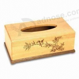 Nature Pine Wooden Serviette Tissue Holder (WB-006) for custom with your logo