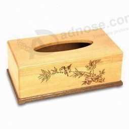 Porte-servieTtes en bois de pin nature (Wb-006) Pour la Coutume avec votre logo