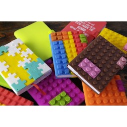 プラスチック製のブロックは、あなたのロゴのカスタム用のノートブックをカバーします
