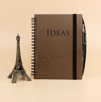 Debossed Idea Hardcover Spiral Notebook for custom with your logo