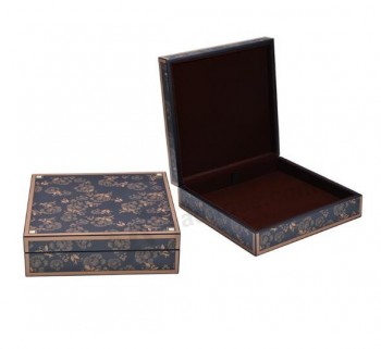 卸売カスタム高-終わりの古典的なパターン木製の宝石箱のセット