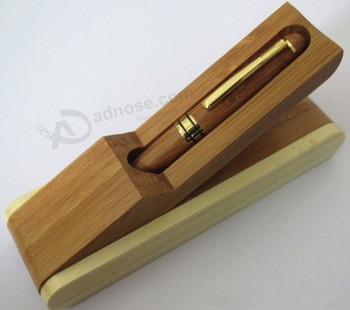 Custom Logo Bamboo Pen with Gift Case for custom with your logo