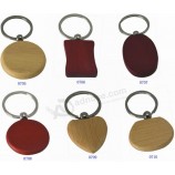 Custom high-end Addable Logo Wood Carving Keychains for Ad Promotions