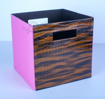Custom high-end Square PU Leather Storage Case