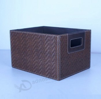 Custom high-end Rectangle Special Leather Shoes Storage Box