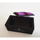 Exquisite Small Black Cufflinks Box (JB-019) for custom with your logo