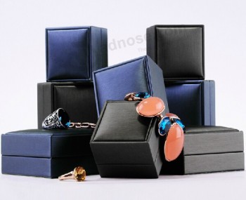 Conjunto de caixas de jóias quDe Anúncios.rDe Anúncios.o de imitação de couro (Jb-009) Para o coStume com o seu logotipo