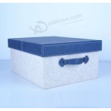 PersonalizAnuncio.o alto-Caja de regalo de emPensilvaniaquetAnuncio.o de los zApensilvaniatos de cuero de lujo del extremo