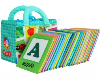 Kleurrijke wasbare babydoekjesboeken voor op maat met uw logo