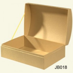 茶色のクラフト紙のボードジュエリーケース (Jb-018) あなたのロゴとのカスタムのために