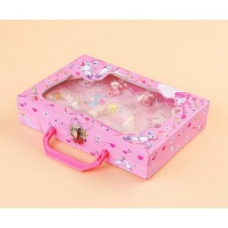 Boîte d'eMballage de cAnnonceeau rose d'anniversaire avec le plateau de boursouflure (Jb-041) Pour la coutume avec votre logo
