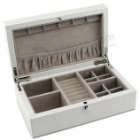 White Lacquering Jewelry Storage Box for custom with your logo