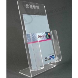 Custom high-end Clear Acrylic Shelf for Magazines