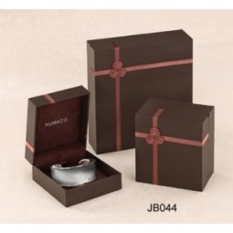 Brown Textured Paper Bracelet Gift Boxes (JB-044) for custom with your logo