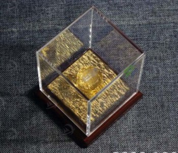 Custom high-end Cube Acrylic Jewelry Display Box