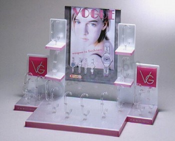 Custom high-end Acrylic Watch Display Rack Set for Speciality Stores