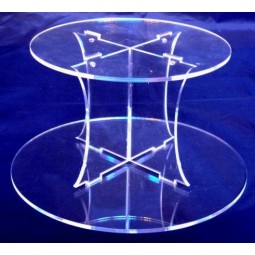 Benutzerdefinierte hoch-Enden runden Acryl Kuchen SeParator für Hochzeit oder Party