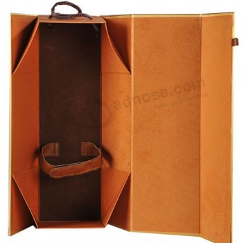 Luxurious Foldable Wine Gift Box with Magnetic Closure (WB-011) for custom with your logo