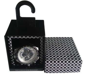 Boîte de luxe d'eMballage de détail de montre avec le cintre pour la coutume avec votre logo