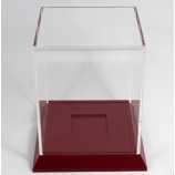 AangeVaderSte hooGte-Einde houten award display base met Acryl cover