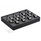 Dark Grey 12-Watch Stackable Display Tray for custom with your logo