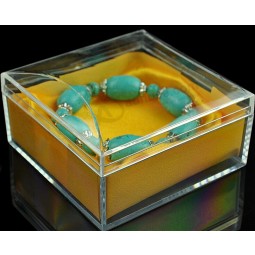 Custom high-end Square Clear Acrylic Jewelry Display Box