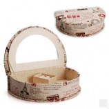 Semi-Circle European Printed Jewelry Collection Box for custom with your logo