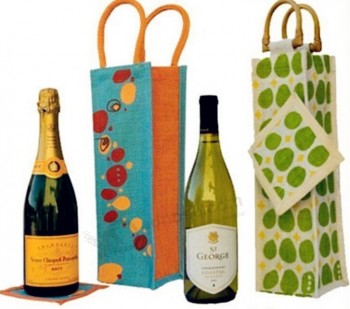 Benutzerdefinierte hoch-Ende drucken Baumwolle Paket Wein Taschen