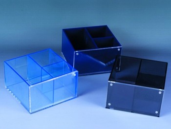 カスタムハイ-小物のための端の着色アクリル収納ボックス