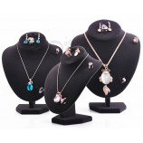 Wholesale Regular Black Velvet Necklace Displays for custom with your logo