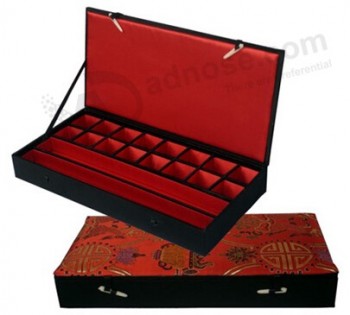 Trinkets de armazenamento de Pano vermelho coletando caixa Para personalizar com seu logotipo