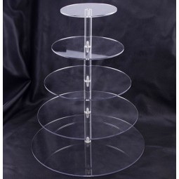 Benutzerdefinierte hoch-Ende Multilevel klar Acryl Kuchen Pop-up-Display