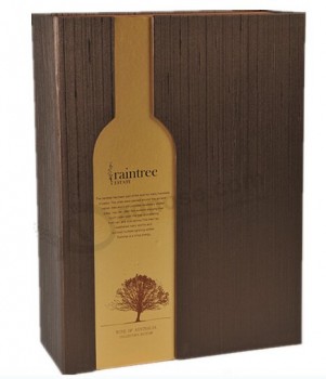 Benutzerdefinierte hochwertige LuxusPApier Wein Box (Gb-015)