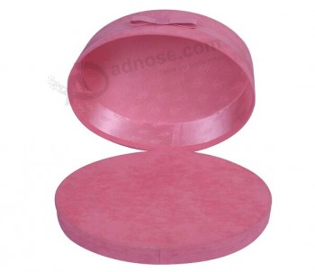 розовый овальной формы бархат ожерелье, показывающий коробку (гб-028) для вашего логотипа